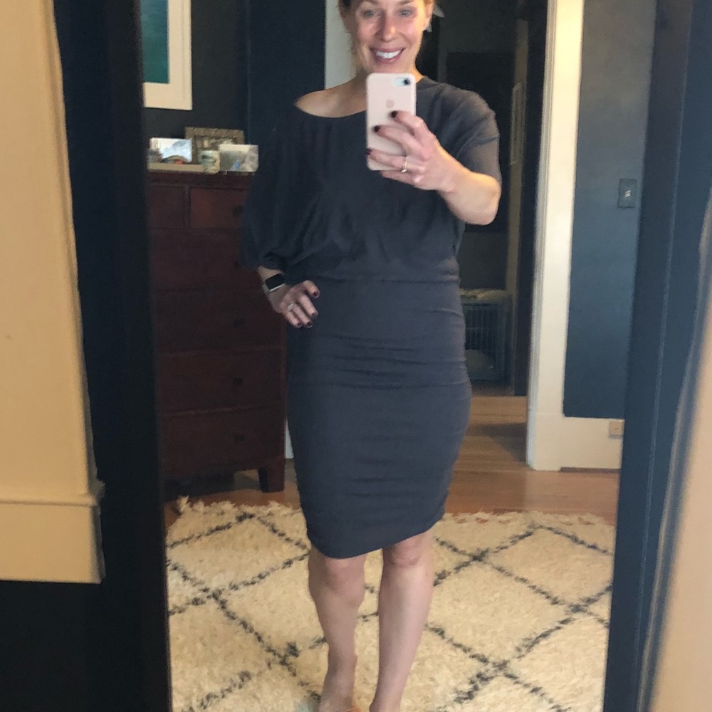 Cute Bordeaux brand Anthropologie dress